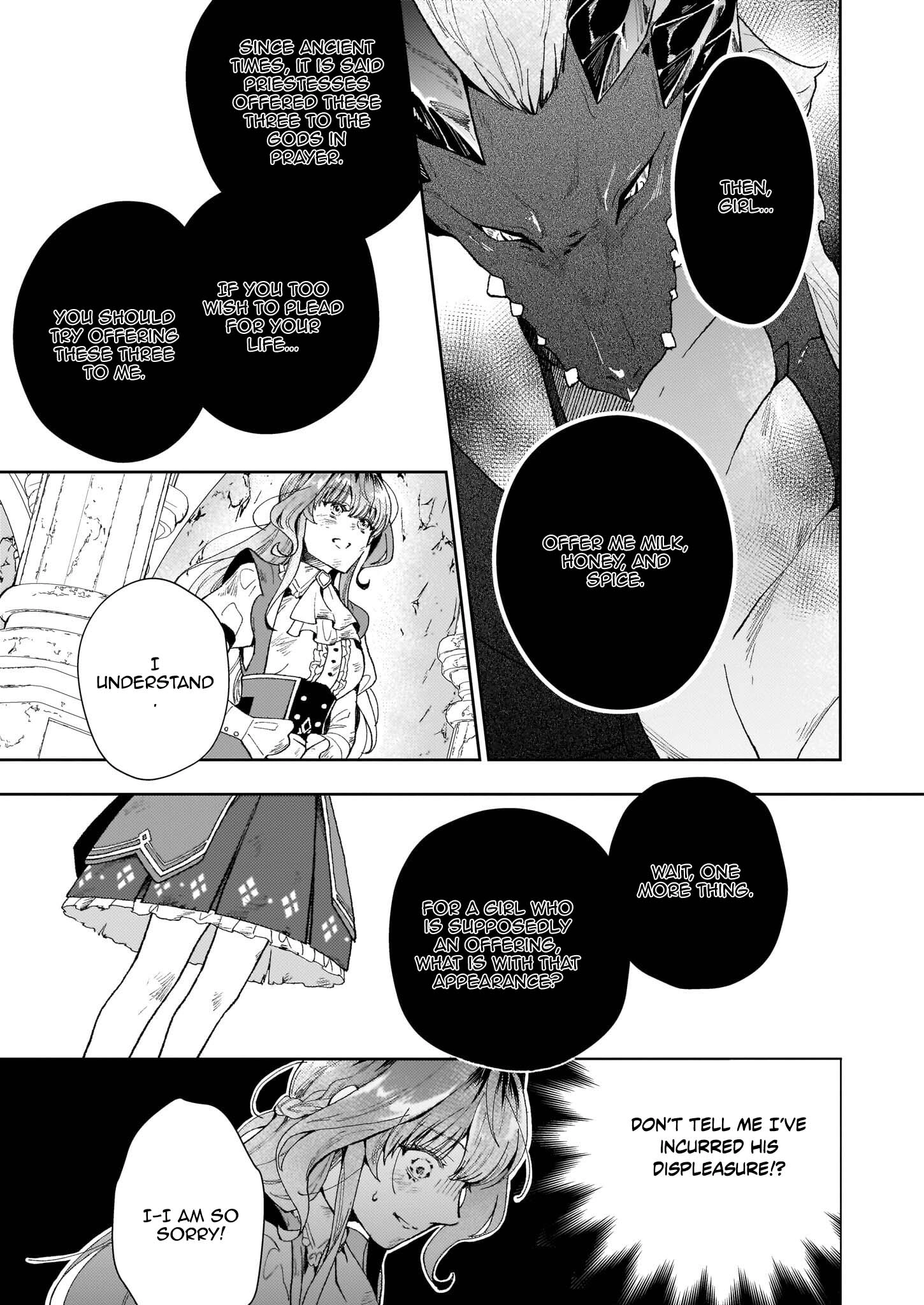 The Abandoned Sacrifice Feeds a Dark Dragon with Her "Delivery" Skill Chapter 3 - page 9